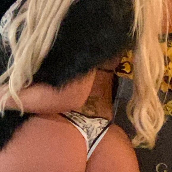 Money Dollar Cash Bling Bikini Lingerie Swimsuit Set - Picture 2 of 2